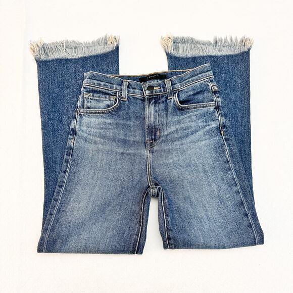 J. Brand Julia Ruffled Hem Denim Jeans Vintage Wash Size 24 - Picture 3 of 9